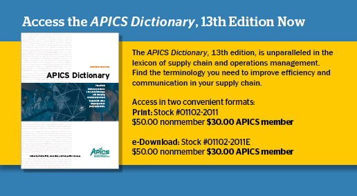 APICS Dictionary, 13th Edition